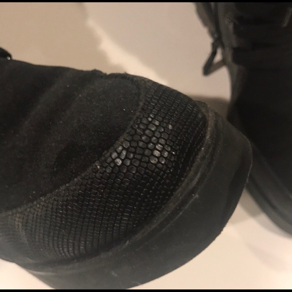 Faux fur lined combat style boots - Picture 4 of 7